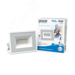 Прожектор светодиодный ДО 10 Вт 900 Лм 6500К AC 220В IP65 76х93х75 мм Elementary G2 - фото 2