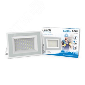 Прожектор светодиодный ДО 70 Вт 6300 Лм 6500К AC 220В IP65 140х208х140 мм Elementary G2 - фото 3