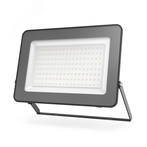 Прожектор светодиодный ДО 100 Вт 12000 Лм 6500К AC 220В IP65 210х32х283 мм матированное закаленное стекло Qplus - фото 1