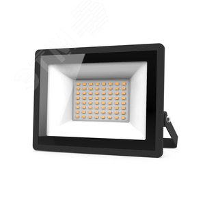 Прожектор светодиодный ДО 50 Вт 4490 лм 3000К AC 220В Черный IP65 162х174х32мм Elementary G2 Gauss - фото 1