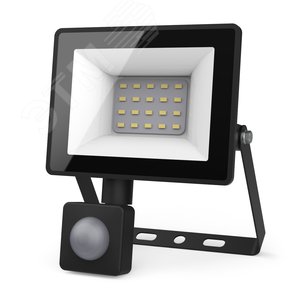 Прожектор светодиодный ДО 20 Вт 1900 Лм 6500К AC 220В IP65 161х118х40мм с датчиком движения Elementary-S - фото 1