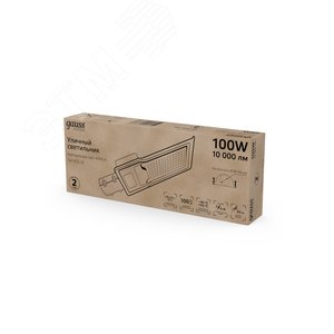 Светильник уличный консольный ДКУ 100 Вт 10000 лм 4000К AC 220В IP65 420х160х57мм широкая КСС Ш Avenue - фото 5