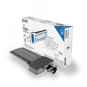 Светильник уличный консольный ДКУ 150 Вт 18000 лм 5000К AC 220В IP65 535х260х64мм широкая КСС Ш Qplus - фото 3