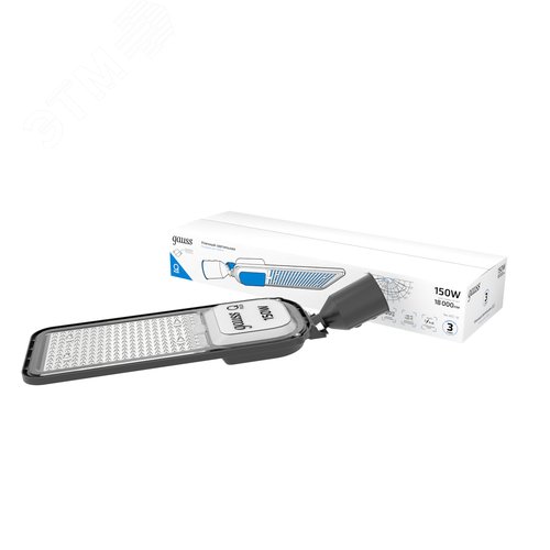 Изображение товара Светильник уличный консольный ДКУ 150 Вт 18000 лм 5000К AC 220В IP65 535х260х64мм широкая КСС Ш Qplus (шт)