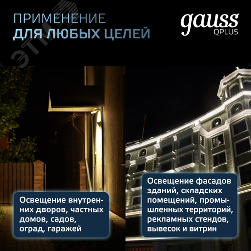 Прожектор светодиодный ДО 30 Вт 3150 Лм 6500К AC 220В IP65 128х28х160мм матированное закаленное стекло Qplus - фото 11