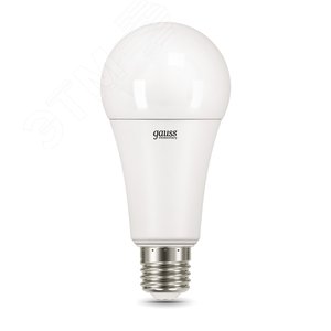 Лампа светодиодная LED 25 Вт 2100 лм 4100К AC180-240В E27 А70 (груша) нейтральный Elementary 73225 GAUSS - 4