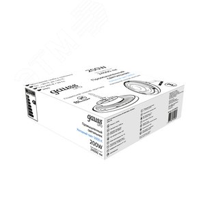 Светильник светодиодный промышленный ДСП 200 Вт 24000 лм 5000К AC 220В IP65 D310х88мм стекло угол 120 грд UFO - фото 6