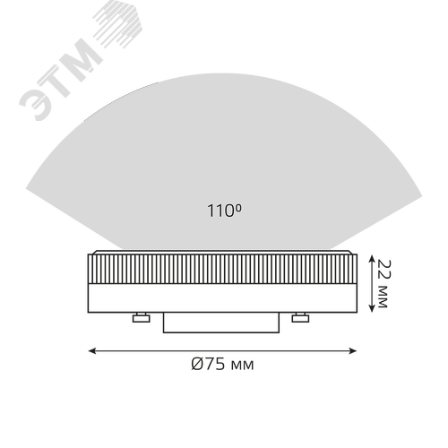Лампа светодиодная LED 9 Вт 680 лм 4100К таблетка нейтральный GX53 AC 220В Elementary - фото 9