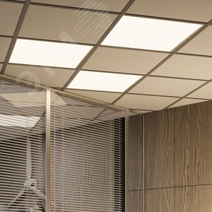 Светильник светодиодный ДВО 36 Вт 3300 лм 4000К AC 220В IP20 595х595х19мм призма Офис - фото 5