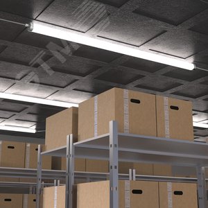 Светильник промышленный линейный ДСП 45 Вт 4500 лм 4000К AC 220В IP65 1470х60х55мм матовый сквозная проводка соеденяется в линию UNIVERSAL - фото 5