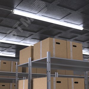 Светильник промышленный линейный ДСП 45 Вт 4550 лм 6500К AC 220В IP65 1470х60х55мм матовый сквозная проводка соеденяется в линию UNIVERSAL - фото 5