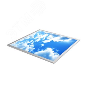 Светильник светодиодный ДВО 40 Вт 1300 лм 6500К AC 220В IP20 595х595х8мм ультратонкий с картиной небо драйвер в комплекте - фото 1