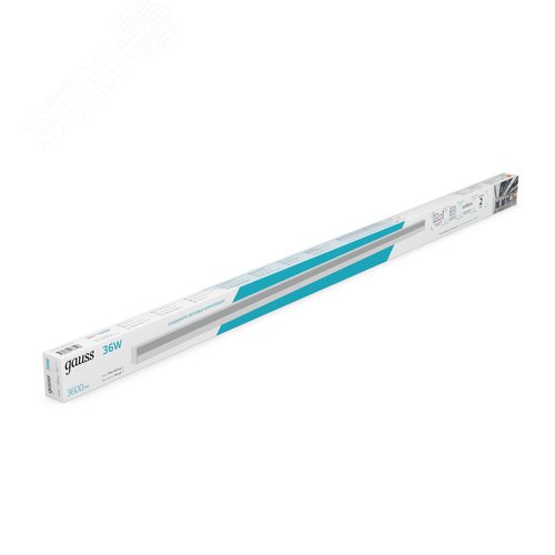 Светильник светодиодный линейный ДПО 36 Вт 3600 лм 4000К AC 220В Белый IP40 1190х60х36мм сквозная проводка соеденяется в линию крепления в комплекте Shop Lighting - фото 4