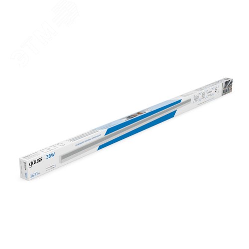 Светильник светодиодный линейный ДПО 36 Вт 3600 лм 6500К AC 220В Белый IP40 1190х60х36мм сквозная проводка соеденяется в линию крепления в комплекте Shop Lighting - фото 5