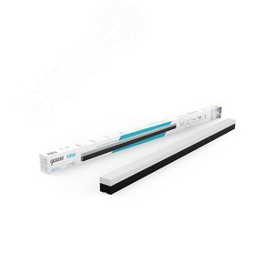 Светильник светодиодный линейный ДПО 48 Вт 4600 лм 4000К AC 220В Черный IP40 1180х70х55мм сквозная проводка соеденяется в линию крепления в комплекте Shop Lighting - фото 2