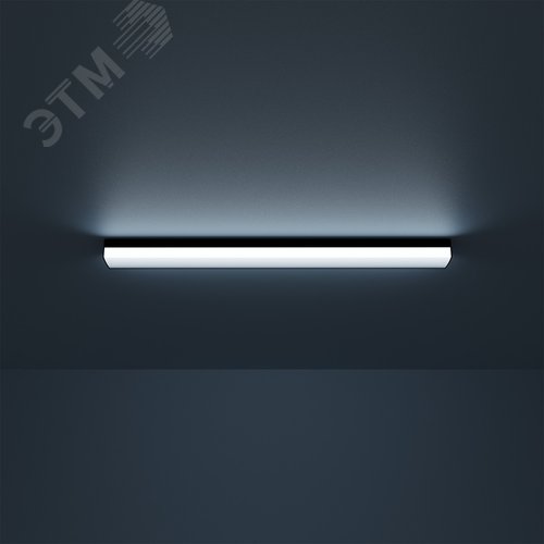 Светильник светодиодный линейный ДПО 18 Вт 1800 лм 4000К AC 220В Черный IP40 590х60х36мм сквозная проводка соеденяется в линию крепления в комплекте Shop Lighting - фото 6