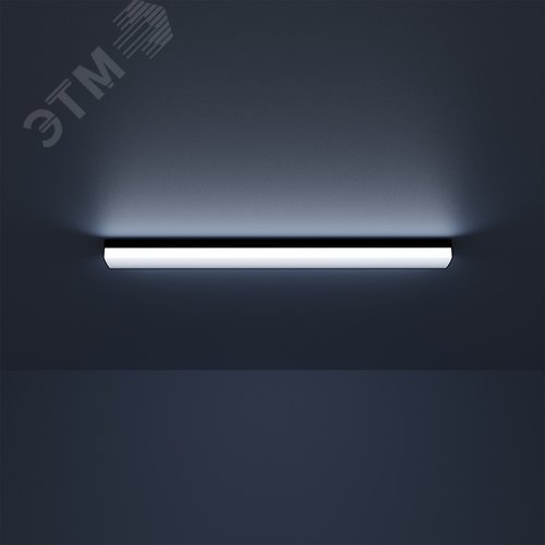 Светильник светодиодный линейный ДПО 18 Вт 1800 лм 6500К AC 220В Черный IP40 590х60х36мм сквозная проводка соеденяется в линию крепления в комплекте Shop Lighting - фото 5