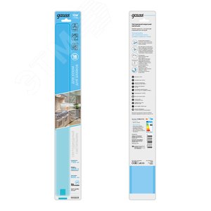 Светильник линейный светодиодный ДБО 10 Вт 750 лм 4000К AC 220В IP20 600х40х11мм модель A управление датчиком движения плавное диммирование широкий корпус Modul - фото 5