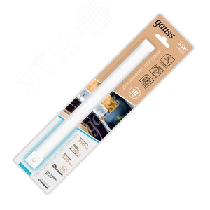 Светильник линейный светодиодный ДБО 3.5 Вт 350 лм 4000К AC 220В IP20 320х25х13мм модель K диммируемый управление касанием и датчиком движения Modul - фото 2