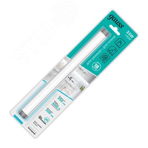 Светильник линейный светодиодный ДБО 3.5 Вт 350 лм 4000К AC 220В IP20 300х27х11мм модель G управление касанием шаговое диммирование угловой корпус Modul - фото 2