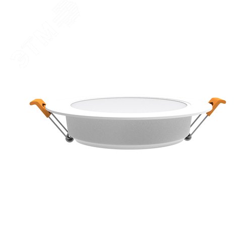 Светильник светодиодный ДВО 4.5 Вт 300 лм 4000К AC 220В IP20 круг D95х26мм монт d75мм Пластик Basic - фото 1