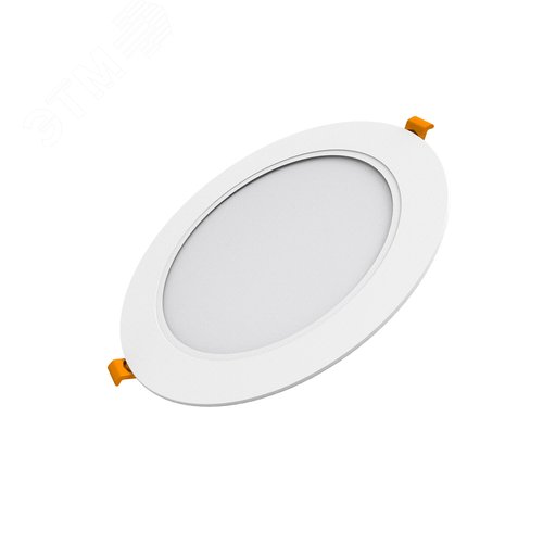 Светильник светодиодный ДВО 12 Вт 1000 лм 4000К AC 220В IP20 круг D145х26мм монт d120мм Пластик Basic - фото 2