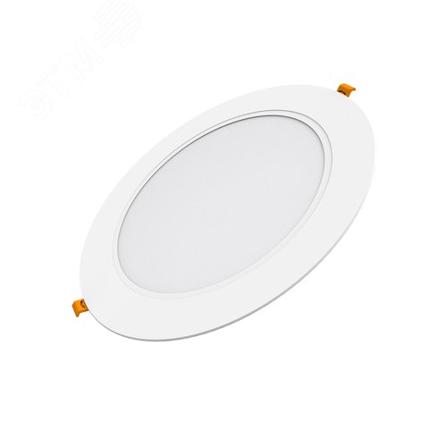 Светильник светодиодный ДВО 24 Вт 2100 лм 4000К AC 220В IP20 круг D225х26мм монт d190мм Пластик Basic - фото 2