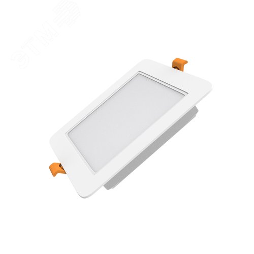 Светильник светодиодный ДВО 5 Вт 400 лм 4000К AC 220В IP20 квадрат 95х95х26мм монт разм 75х75мм Пластик Basic - фото 2