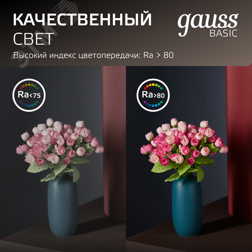 Светильник светодиодный ДВО 5 Вт 400 лм 4000К AC 220В IP20 квадрат 95х95х26мм монт разм 75х75мм Пластик Basic - фото 10