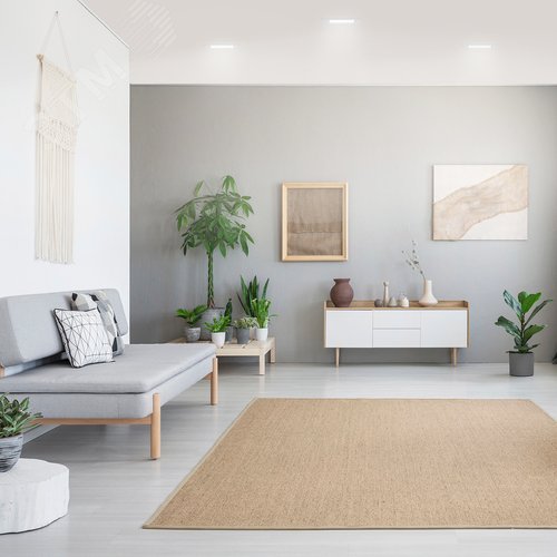 Светильник светодиодный ДВО 9 Вт 720 лм 4000К AC 220В IP20 квадрат 120х120х26мм монт разм 90х90мм Пластик Basic - фото 14