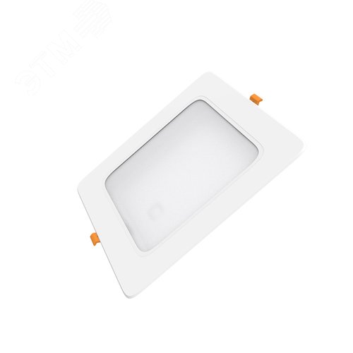 Светильник светодиодный ДВО 18 Вт 1600 лм 4000К AC 220В IP20 квадрат 170х170х26мм монт разм 140х140мм Пластик Basic - фото 2