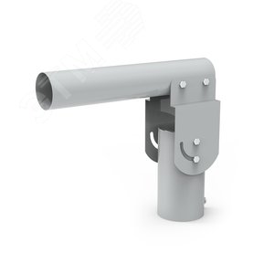 Кронштейн для уличных светильников 200х205х100 мм на трубу до D58 мм/консоль D48 мм серый 903265106 GAUSS - 2