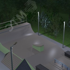 Кронштейн для уличных светильников на опору с 2-мя хомутами 625х460х680 D60 мм - фото 4