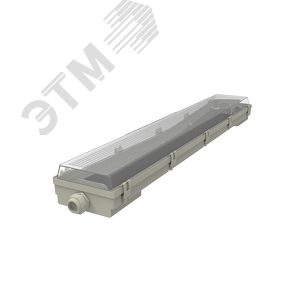 Светильник светодиодный линейный пылевлагозащищенный LED ДСП 665х85х55 мм IP65 под LED лампу Т8 G13 2х600 мм INDUSTRY