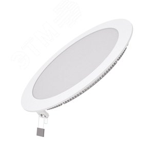 Светильник светодиодный ДВО 18 Вт 1560 лм 6500К AC 220В IP20 круг D225х22мм монт d210мм Алюминий тонкий Slim - фото 1