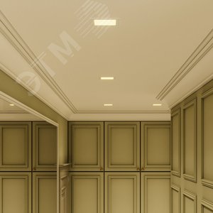 Светильник светодиодный ДВО 6 Вт 360 лм 3000К AC 220В IP20 квадрат 120х120х22мм монт разм 105х105мм Алюминий тонкий Slim - фото 5