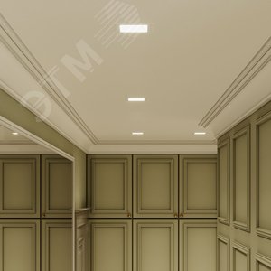 Светильник светодиодный ДВО 6 Вт 400 лм 4000К AC 220В IP20 квадрат 120х120х22мм монт разм 105х105мм Алюминий тонкий Slim - фото 5