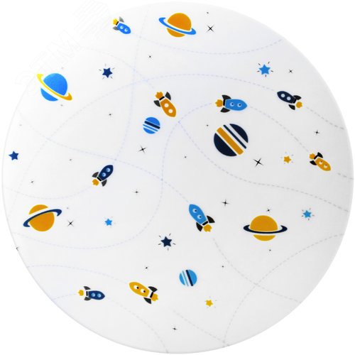 Светильник светодиодный ДБО 24 Вт 1560 лм 4000К AC 220В IP20 D380х63мм Космос - фото 1