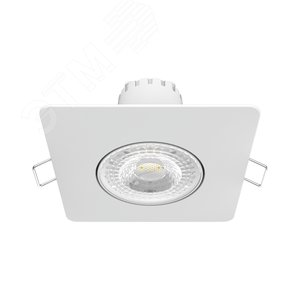 Светильник светодиодный встраиаемый LED ДВО 6 Вт 500 Лм 2700К IP20 d90х56 мм монт d65 мм Downlight Gauss