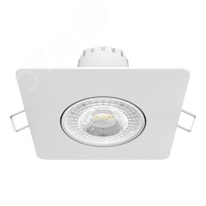 Светильник светодиодный встраиаемый LED ДВО 6 Вт 520 Лм 4100К IP20 d90х56 мм монт d65 мм Downlight Gauss