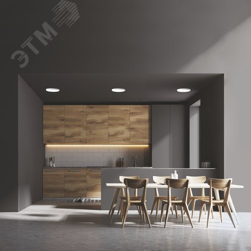 Светильник светодиодный даунлайт ДВО 24 Вт 2400 лм 4000К AC 220В IP20 круг D170х27мм монт d155мм Пластик безрамочный Frameless - фото 19