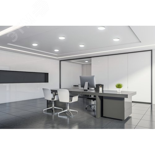 Светильник светодиодный даунлайт ДВО 24 Вт 2400 лм 4000К AC 220В IP20 круг D170х27мм монт d155мм Пластик безрамочный Frameless - фото 20