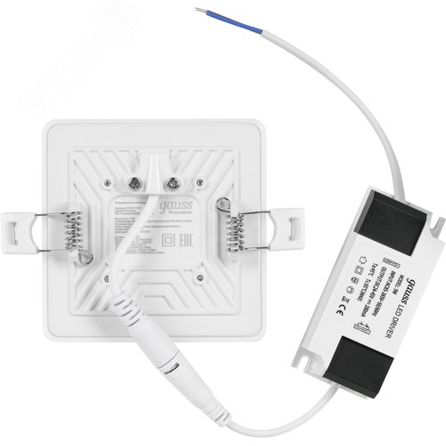 Светильник светодиодный ДВО 9 Вт 900 лм 4000К AC 220В IP20 квадрат 90х27х27мм монт разм 71х25мм Пластик безрамочный Frameless - фото 15