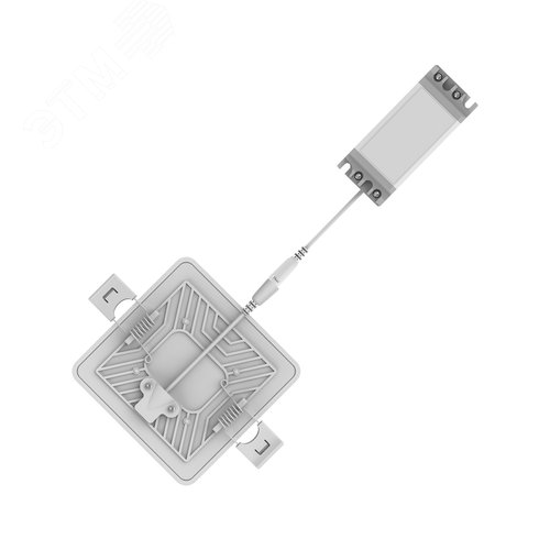 Изображение товара Светильник светодиодный ДВО 9 Вт 900 лм 4000К AC 220В IP20 квадрат 90х27х27мм монт разм 71х25мм Пластик безрамочный Frameless (шт)