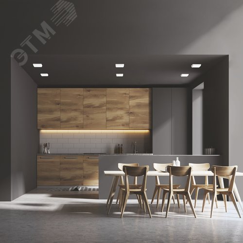 Светильник светодиодный ДВО 9 Вт 900 лм 4000К AC 220В IP20 квадрат 90х27х27мм монт разм 71х25мм Пластик безрамочный Frameless - фото 20