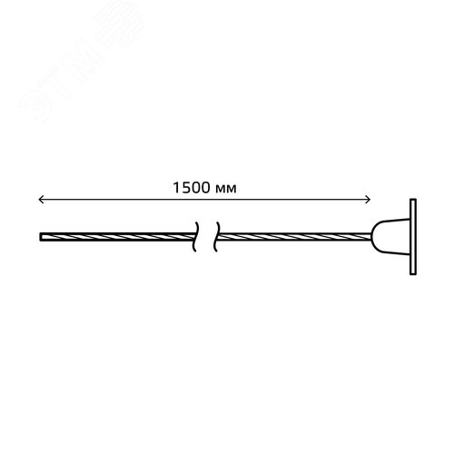 Комплект тросовых подвесов 2шт. по 1.5м - фото 3
