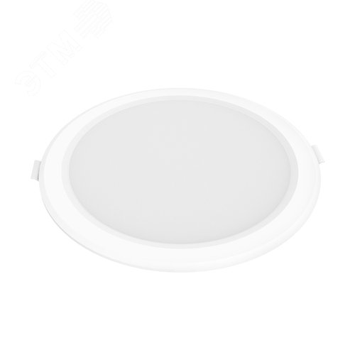 Светильник светодиодный ДВО 20 Вт 1700 лм 4000К AC 220В IP20 круг D170х26мм монт d140мм Пластик Elementary - фото 2