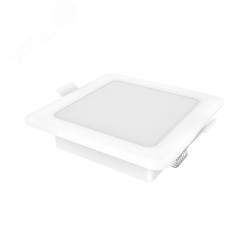 Светильник светодиодный ДВО 5.5 Вт 460 лм 4000К AC 220В IP20 квадрат 95х95х26мм монт разм 75х75мм Пластик Elementary - фото 1