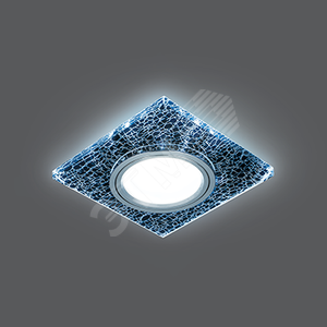 Светильник Backlight Квадрат. Черный/Серебро/Хром, Gu5.3, LED 4100K 1/40