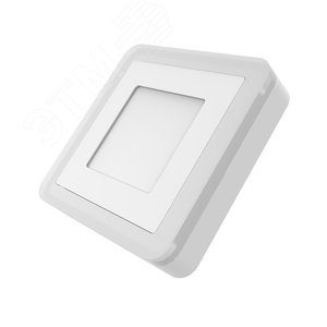 Светильник светодиодный ДБО 6 Вт 350 лм 3000К Белый IP20 105х105х40мм Алюминий Backlight - фото 2